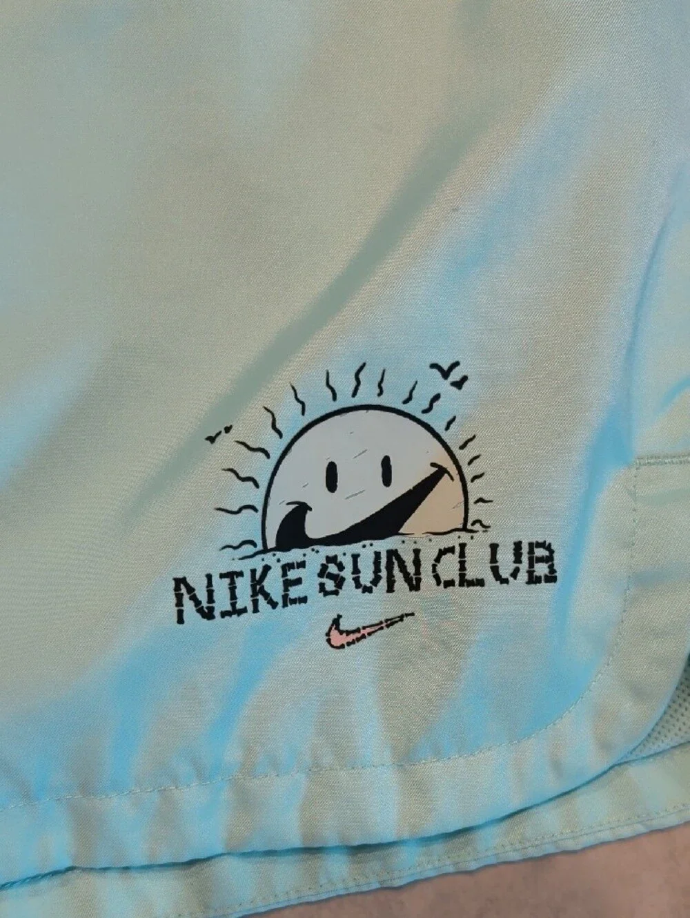 Nike Light Aqua Sun Club Swim Shorts